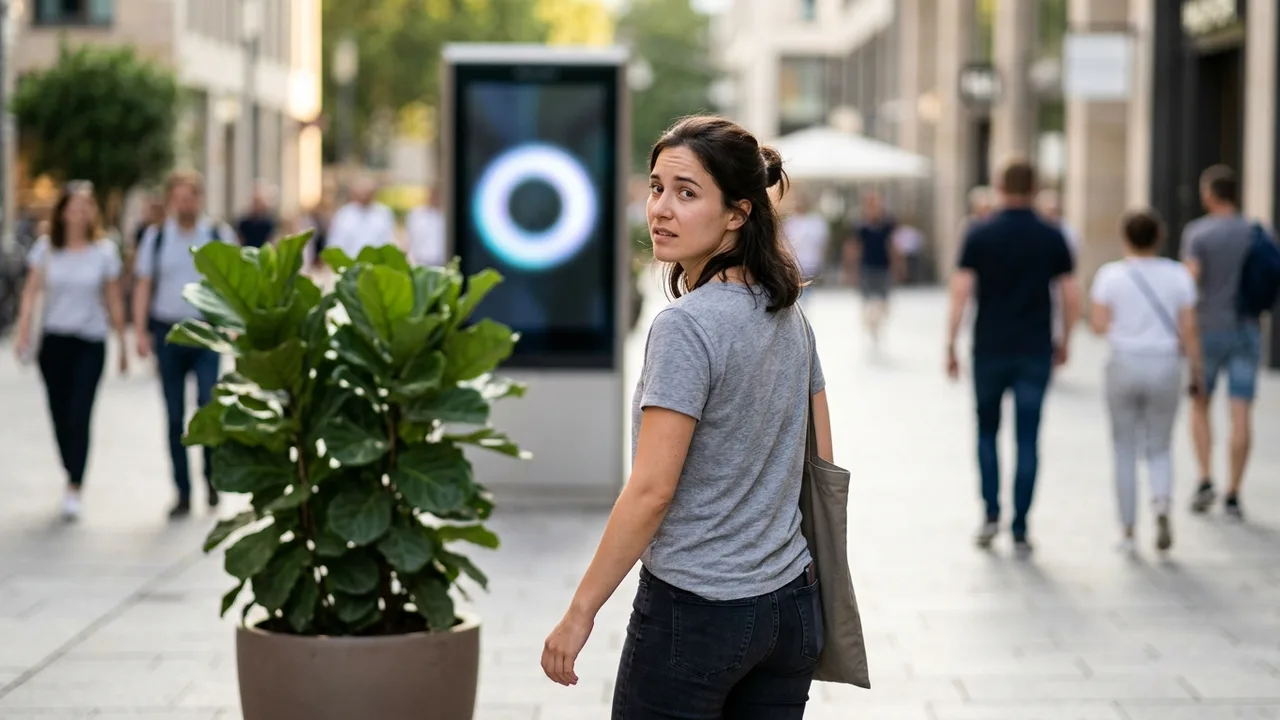 Ein geteiltes Bild, das links eine ältere, verblassende KI-Chat-Oberfläche und rechts eine neue, lebendige KI-Chat-Oberfläche zeigt, die einen Marktanteilswandel symbolisiert.